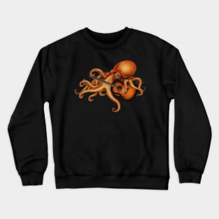 Octupos Playing Guitar, Music Lover Crewneck Sweatshirt